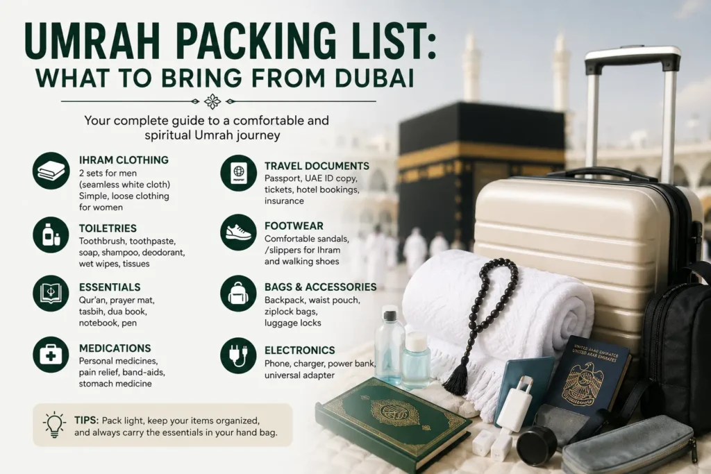 Umrah Packing List: What to Bring from Dubai